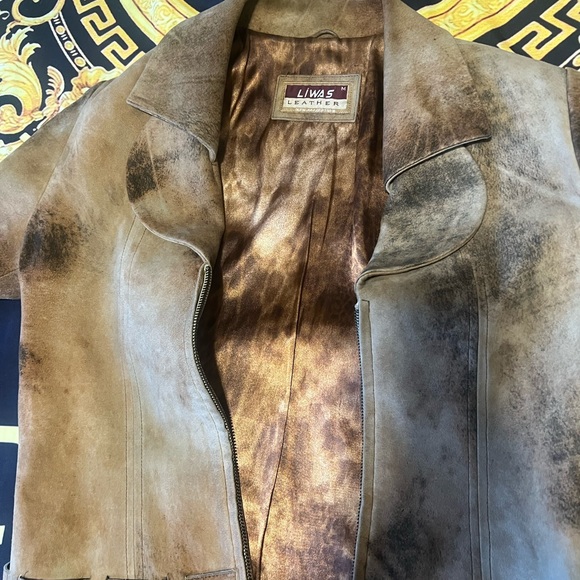 Horsehide distressed leather vintage jacket - Picture 6 of 7